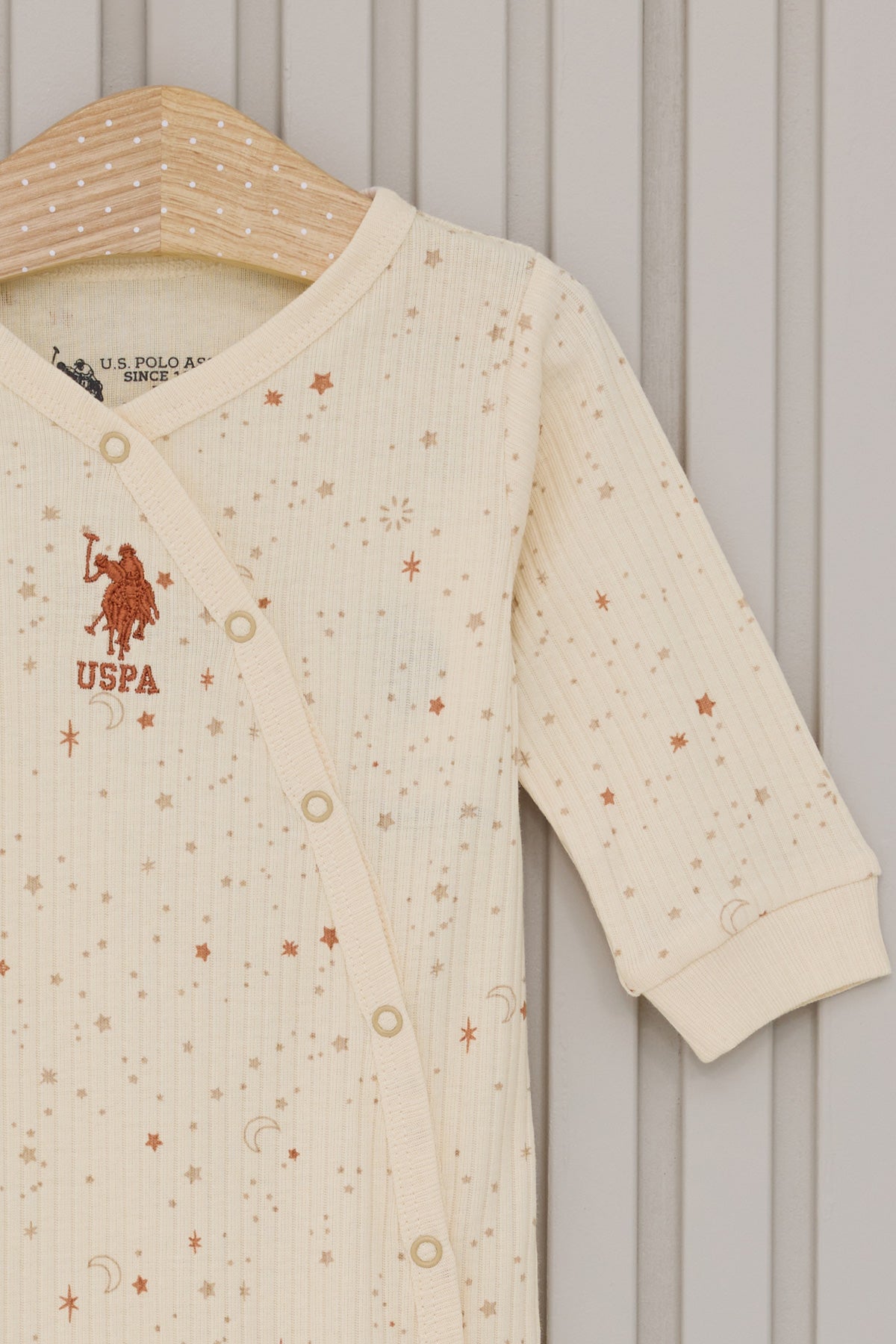 U.S. Polo Assn. Salopeta pentru fetite cu botosei si detalii delicate