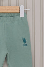 U.S. Polo Assn. Set doua piese cu logo discret, Bej