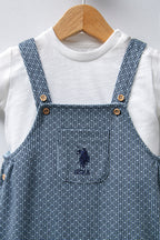 U.S. Polo Assn. Set doua piese cu logo discret, Verde
