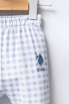 U.S. Polo Assn. Set doua piese cu logo discret, Albastru