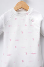 U.S. Polo Assn. Salopeta pentru bebelusi guler rotund bumbac