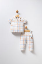 U.S. Polo Assn. Set doua piese cu logo discret, Alb