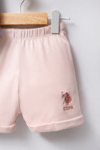 U.S. Polo Assn. Set doua piese cu logo discret, Albastru