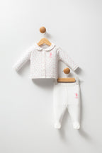 U.S. Polo Assn. Set doua piese cu logo discret, Roz