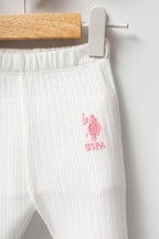U.S. Polo Assn. Set doua piese cu logo discret, Roz