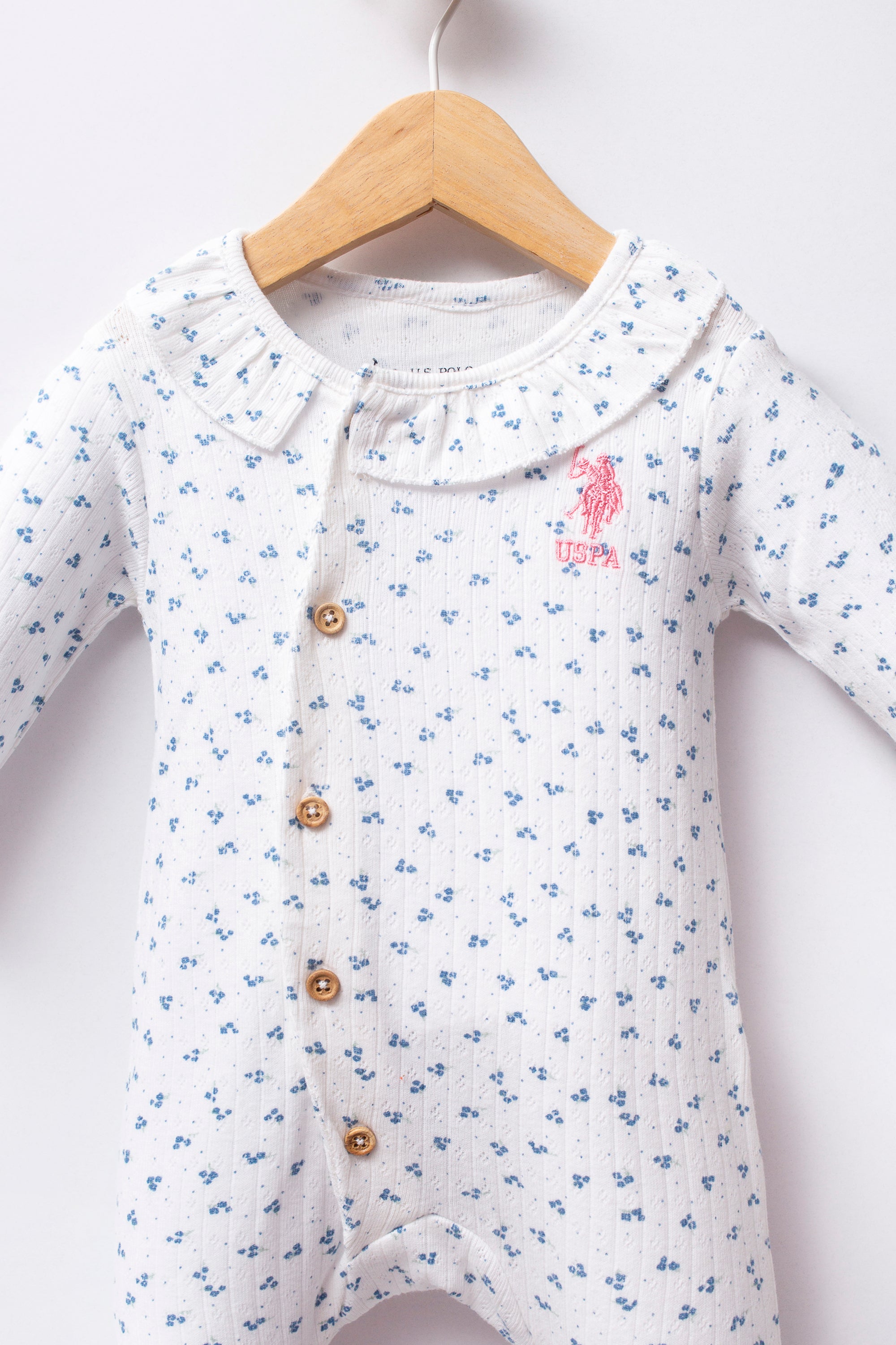 U.S. Polo Assn. Salopeta pentru bebelusi design bicolor