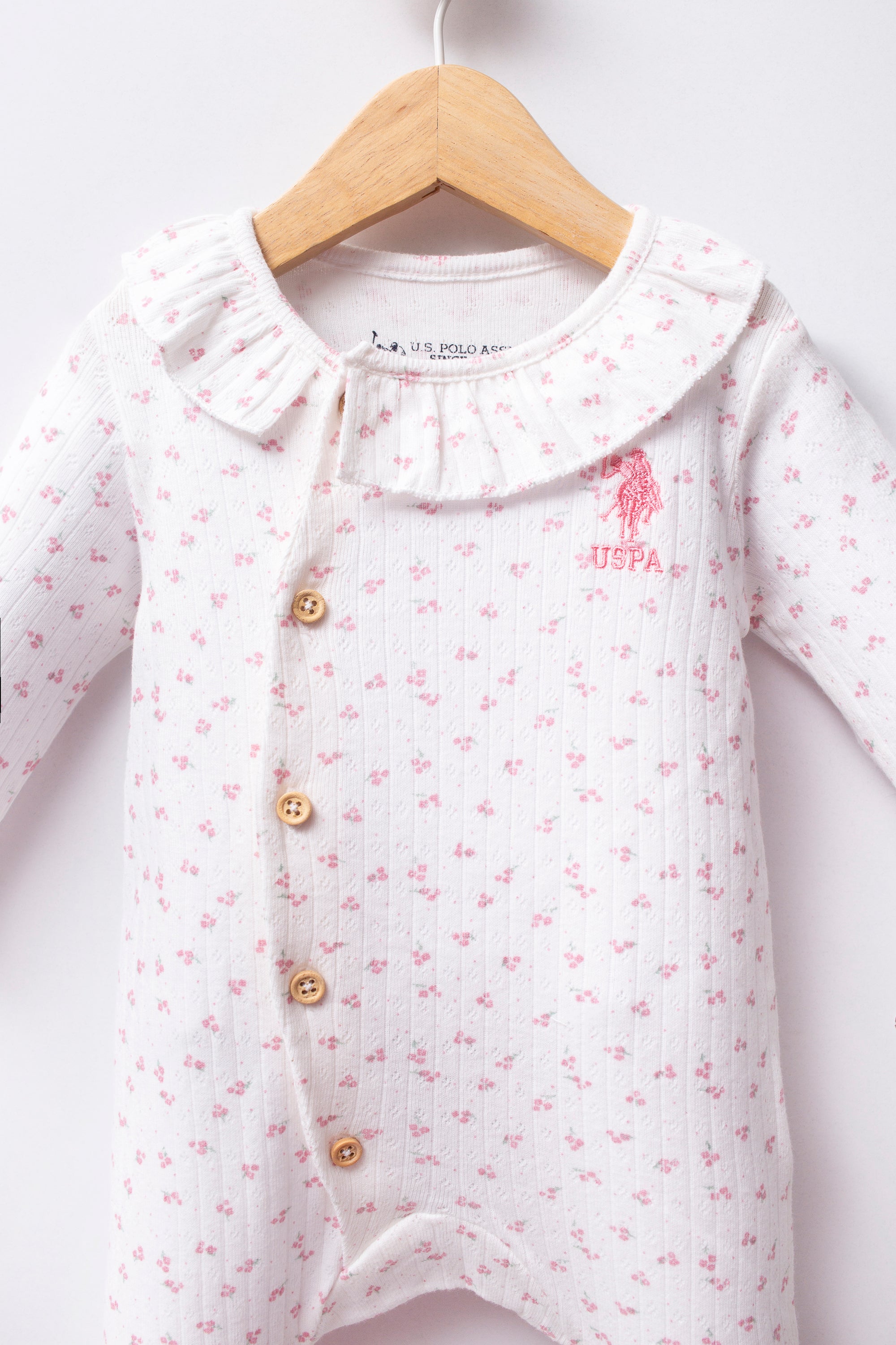U.S. Polo Assn. Salopeta pentru bebelusi design bicolor