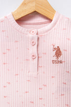 U.S. Polo Assn. Salopeta tip rochita pentru fetite bumbac