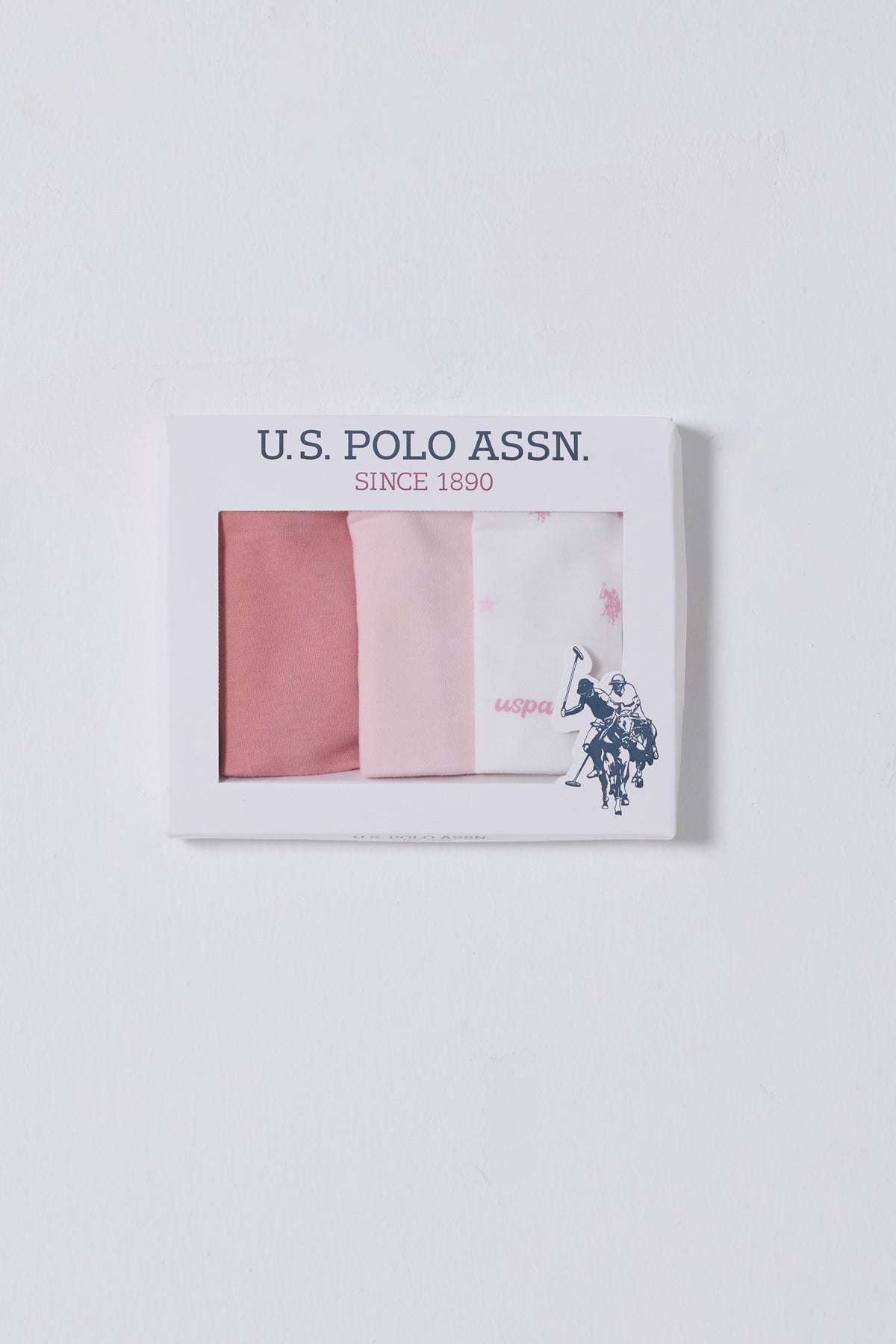 U.S. Polo Assn. Set 3 batiste pentru bebelusi