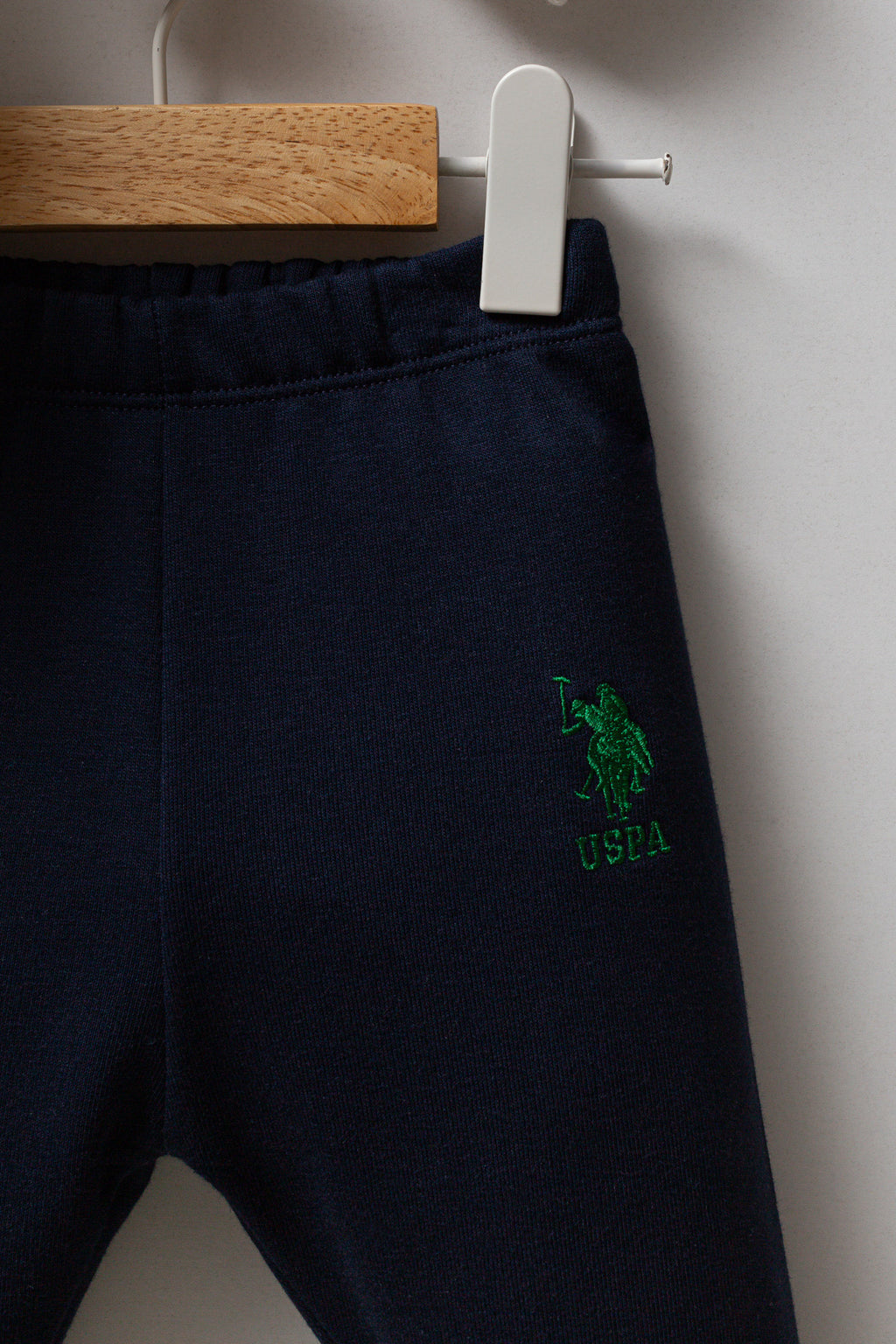 U.S. Polo Assn. Set doua piese cu logo discret, Verde