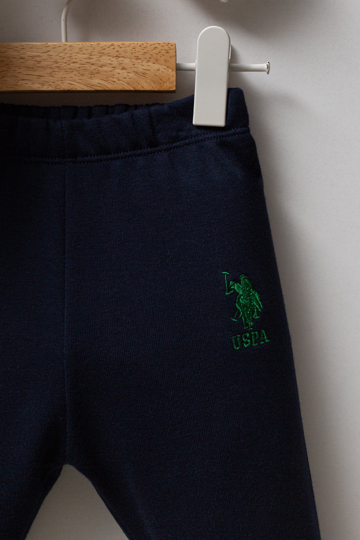 U.S. Polo Assn. Set doua piese cu logo discret, Verde