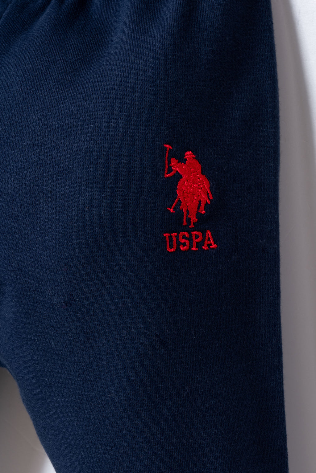 U.S. Polo Assn. Set doua piese cu logo discret, Bleumarin