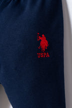U.S. Polo Assn. Set doua piese cu logo discret, Bleumarin