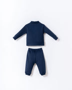 U.S. Polo Assn. Set doua piese cu logo discret, Bleumarin