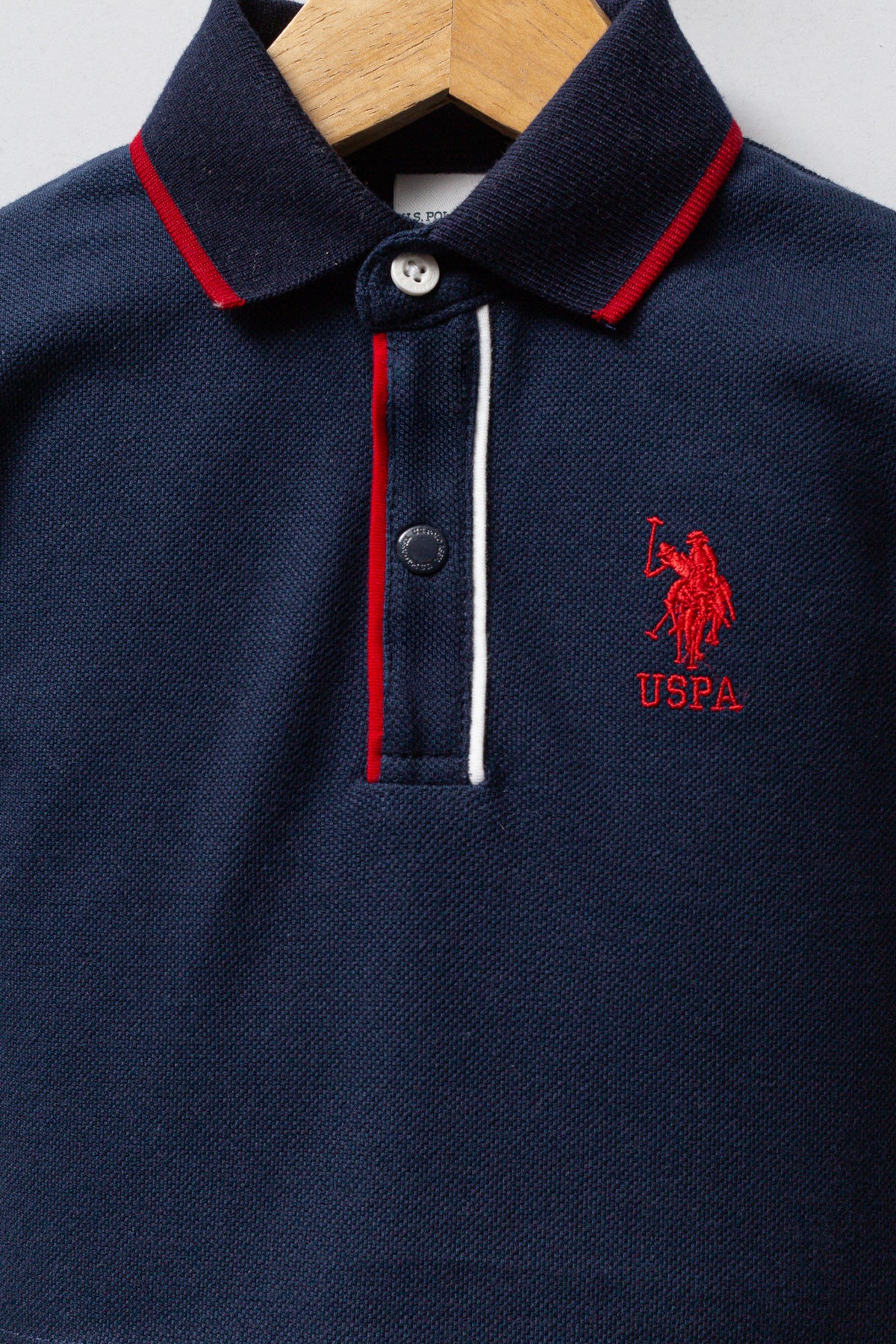 U.S. Polo Assn. Set doua piese cu logo discret, Bleumarin