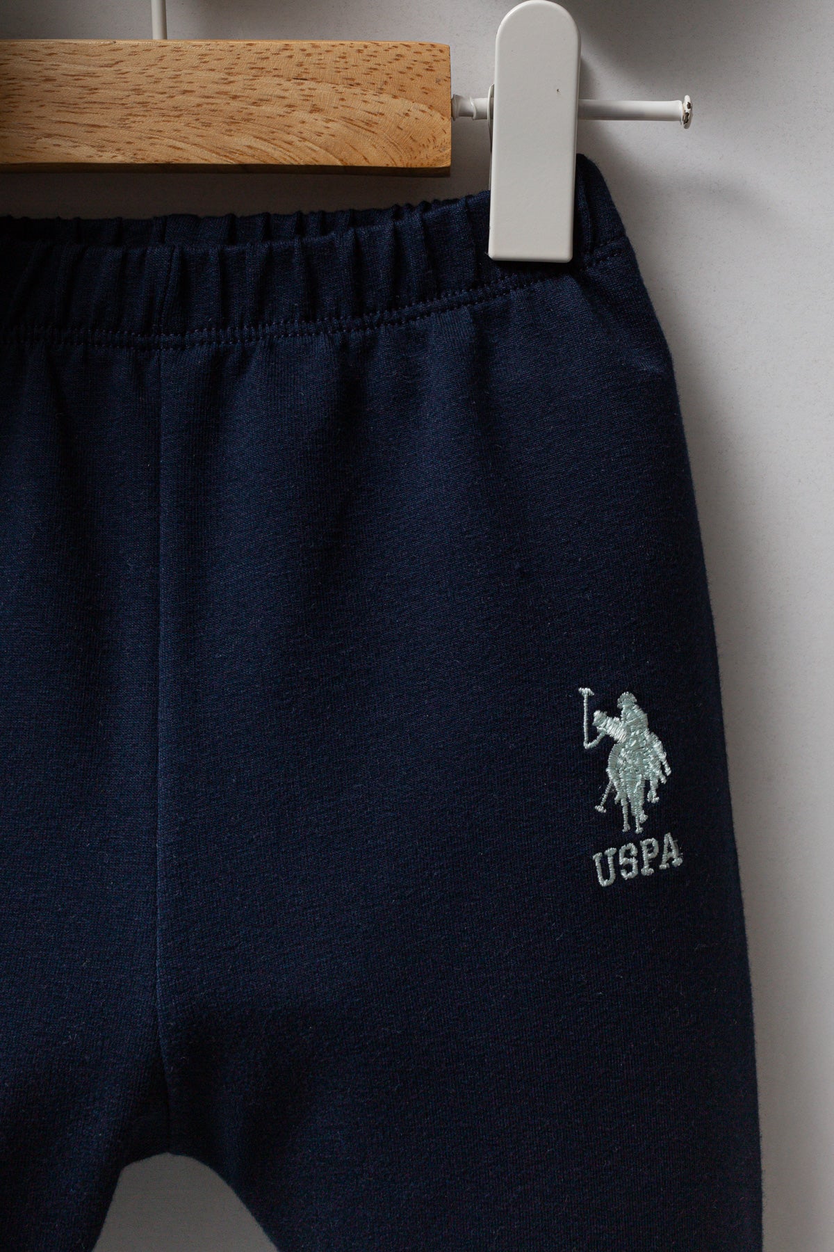 U.S. Polo Assn. Set doua piese cu logo discret, Verde