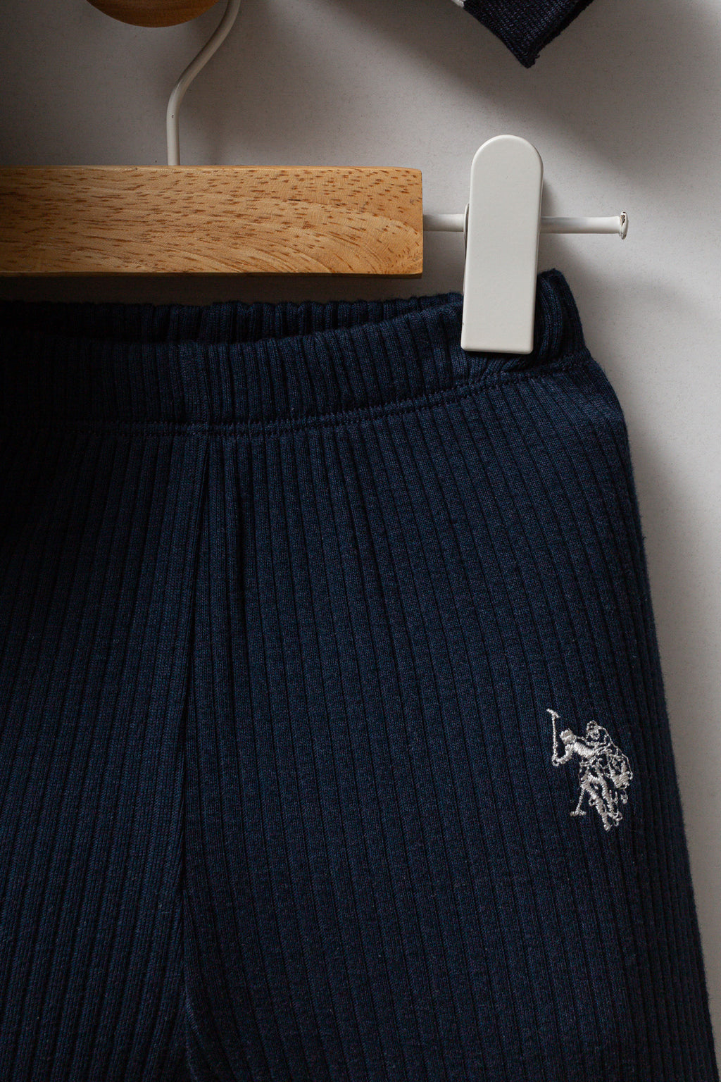 U.S. Polo Assn. Set doua piese cu logo discret, Bleumarin
