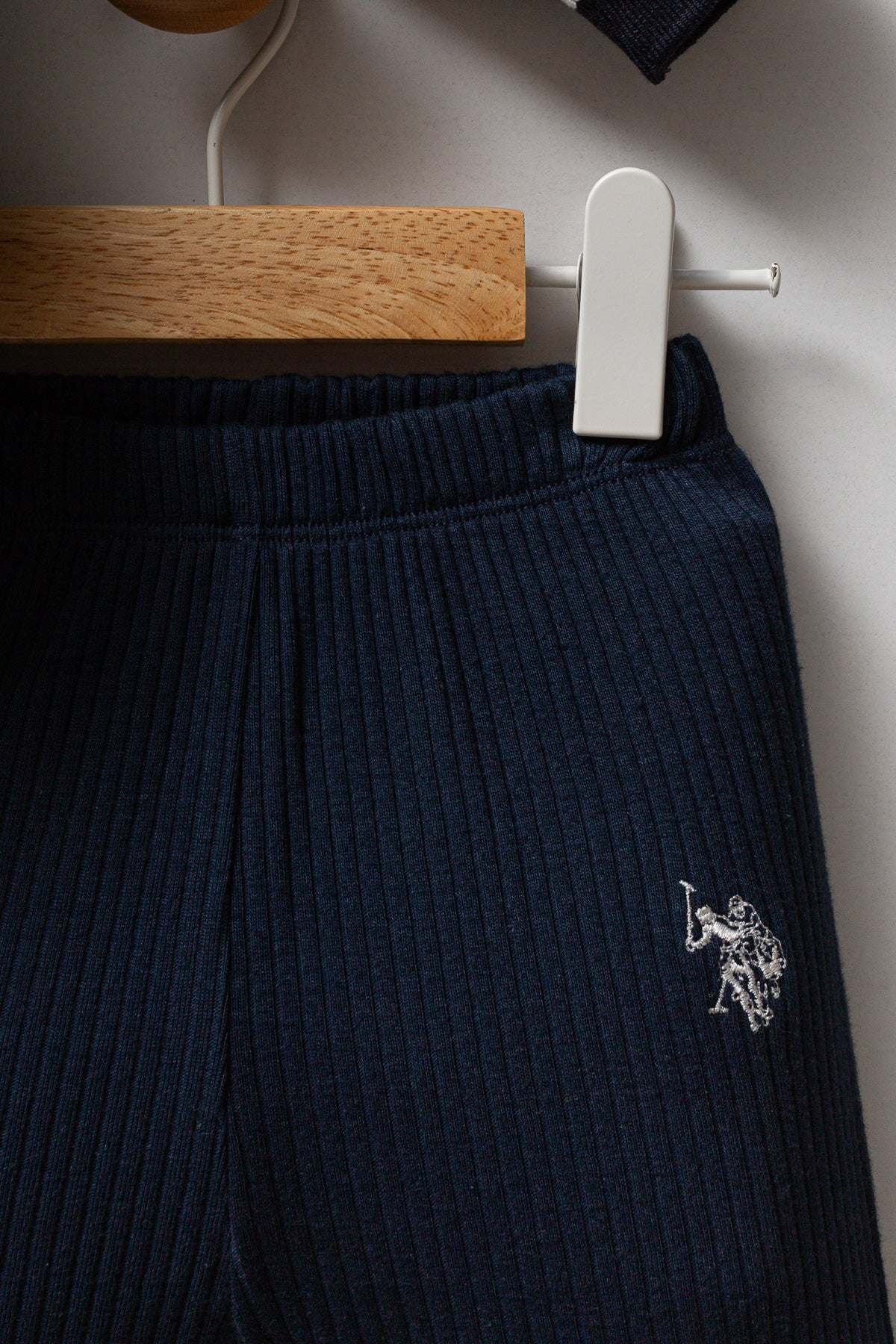 U.S. Polo Assn. Set doua piese cu logo discret, Bleumarin