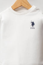U.S. Polo Assn. Set trei piese cu bluza, pantaloni si jacheta, Albastru