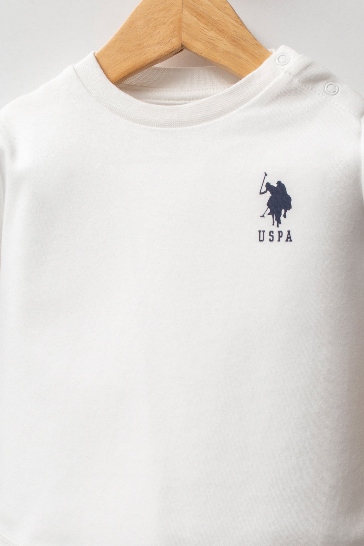 U.S. Polo Assn. Set trei piese cu bluza, pantaloni si jacheta, Albastru