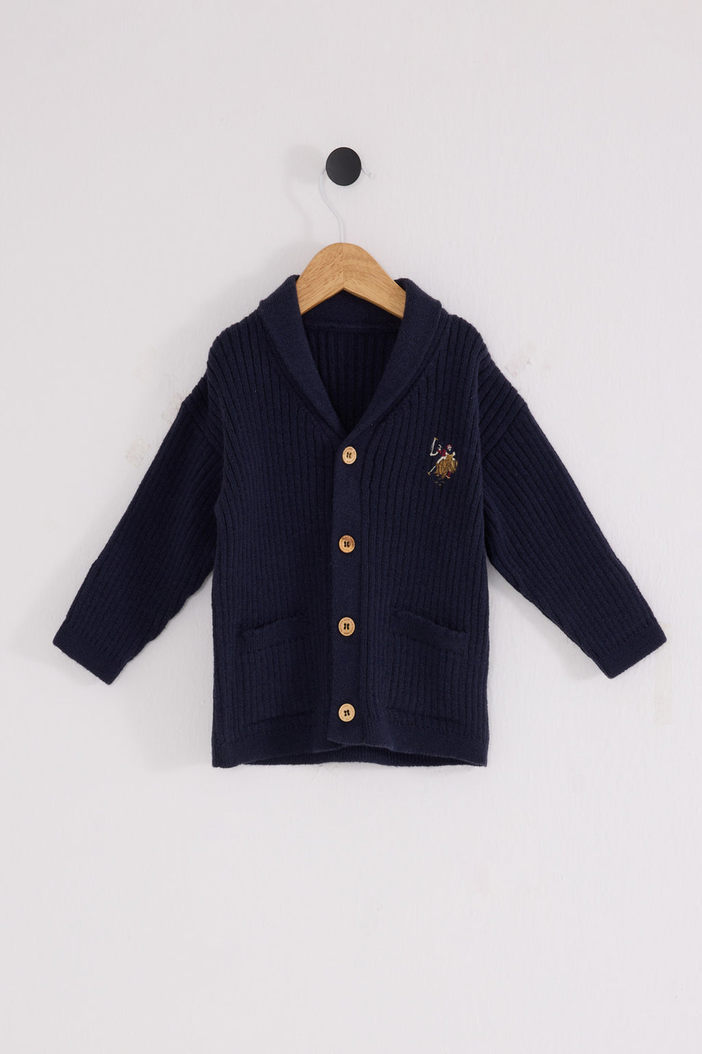 U.S. Polo Assn. Cardigan cu capse pentru copii