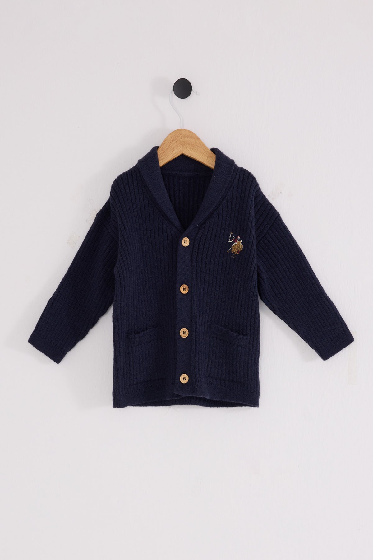 U.S. Polo Assn. Cardigan cu capse pentru copii