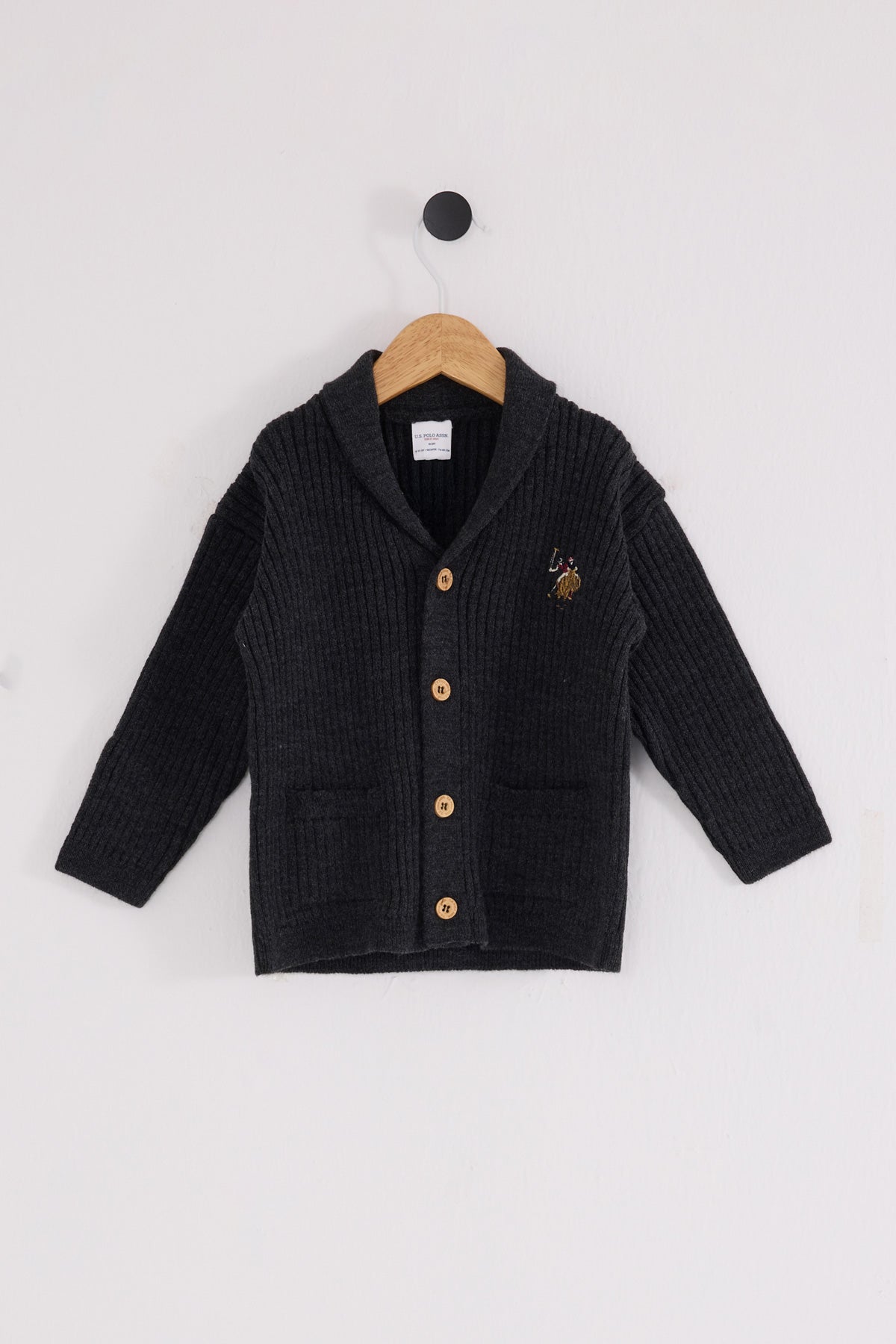 U.S. Polo Assn. Cardigan cu capse pentru copii