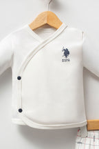 U.S. Polo Assn. Set zece piese pentru nou-nascuti, Alb