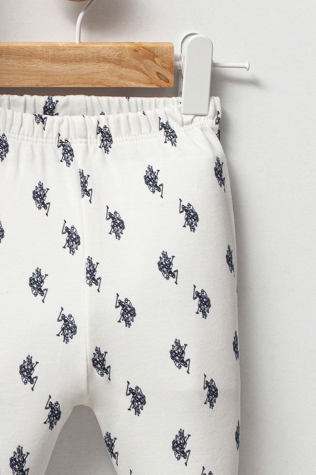 U.S. Polo Assn. Set cinci piese pentru nou-nascuti, Alb
