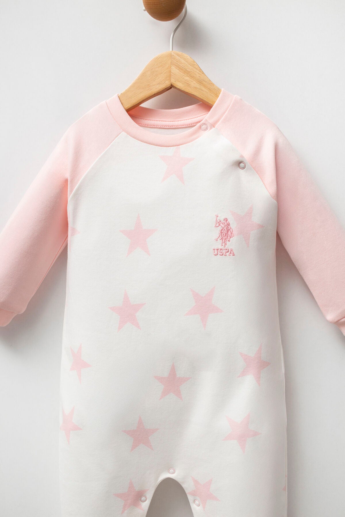 U.S. Polo Assn. Salopeta pentru fetite model simplu cu volanase