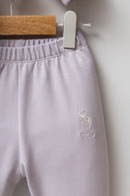 U.S. Polo Assn. Set trei piese cu hanorac, bluza si pantaloni, Alb