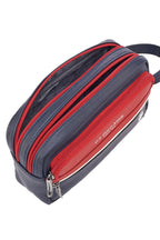U.S. Polo Assn., Geanta de piele ecologica cu maner, Rosu, Bleumarin