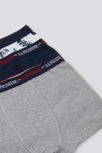 U.S. Polo Assn., Set de boxeri cu banda logo in talie, pentru copii - 3 perechi