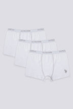 U.S. Polo Assn., Set de boxeri - 3 perechi, Alb
