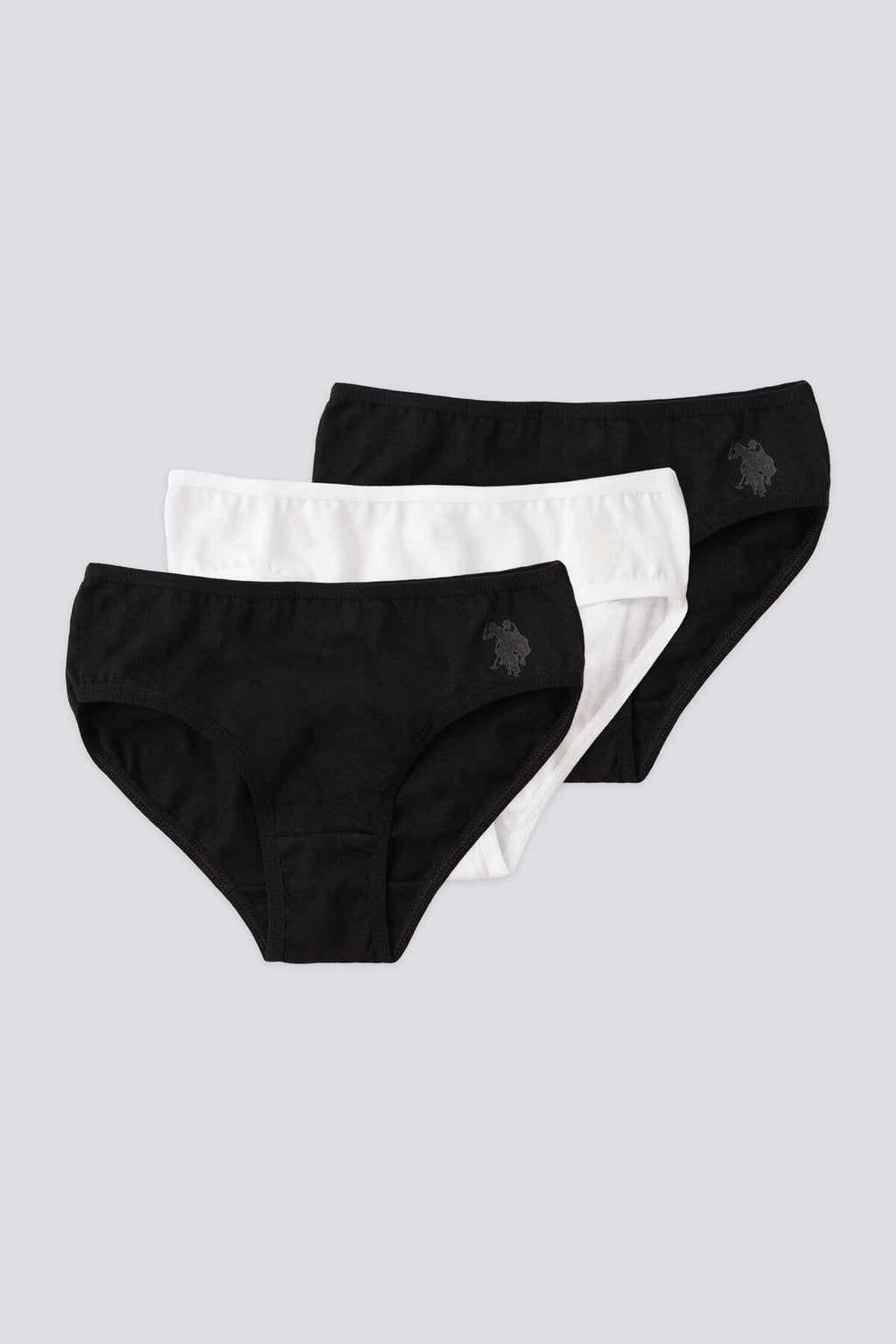 U.S. Polo Assn., Set de chiloti de bumbac - 3 piese, pentru copii