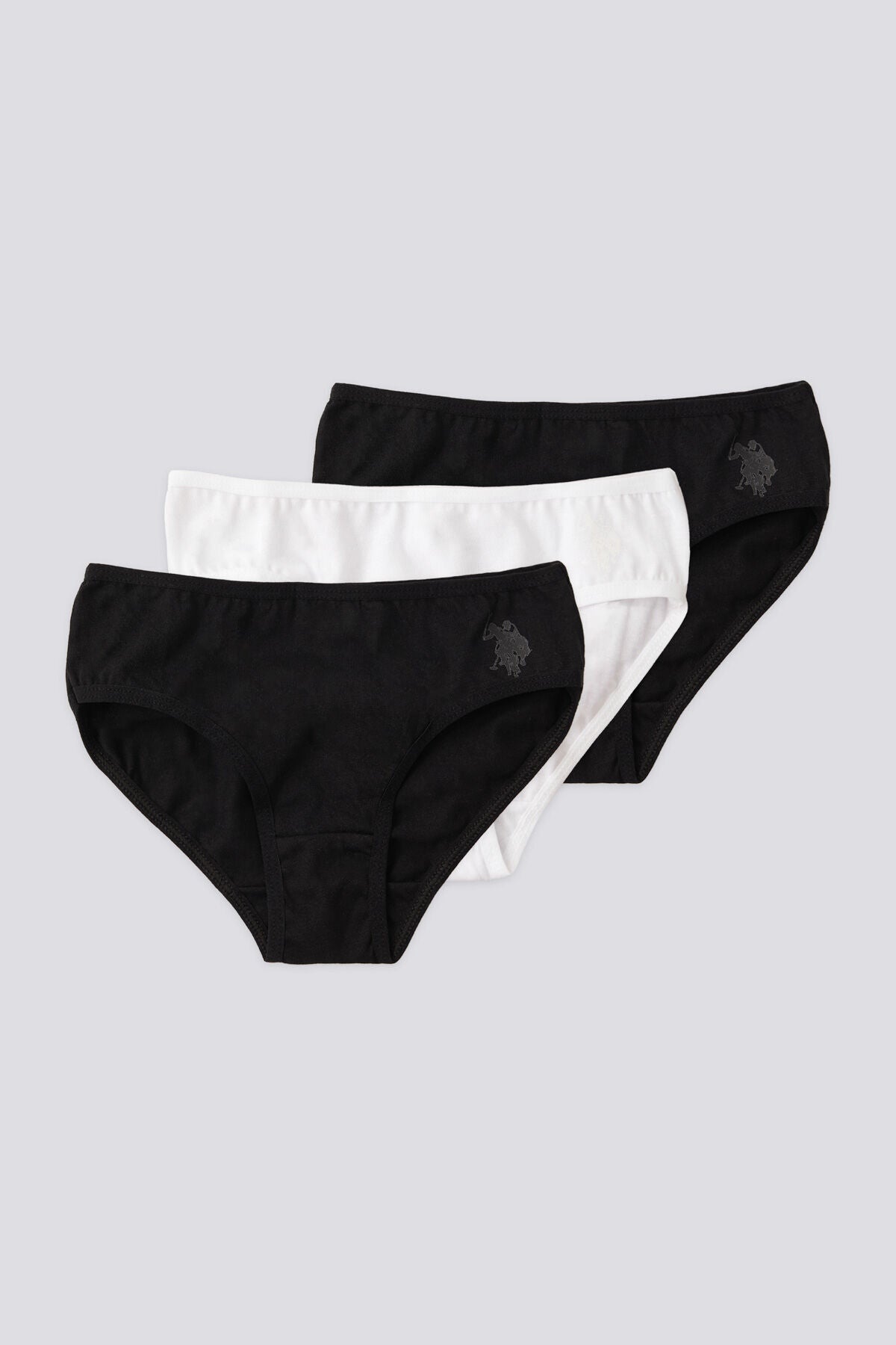 U.S. Polo Assn., Set de chiloti de bumbac - 3 piese, pentru copii