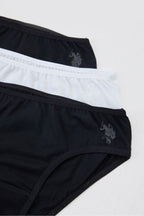 U.S. Polo Assn., Set de chiloti cu banda logo in talie - 3 perechi, pentru copii