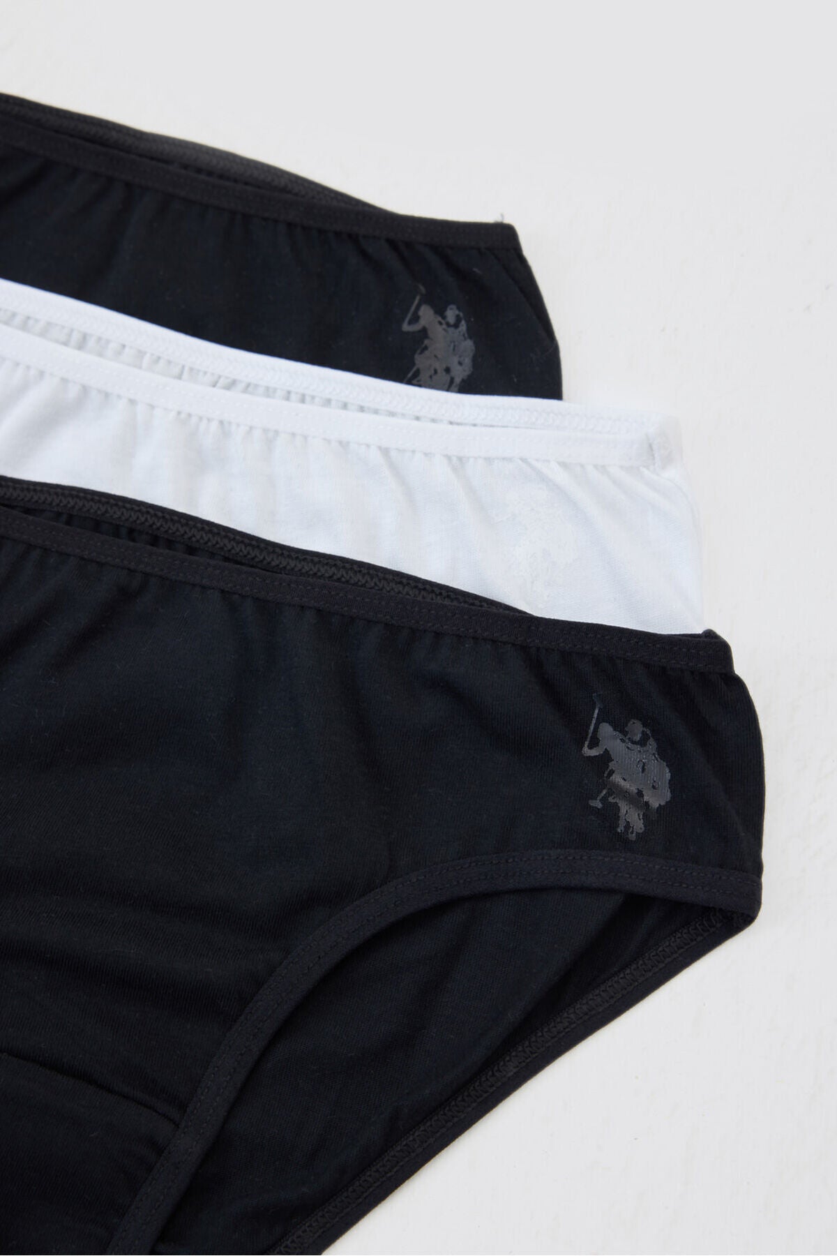 U.S. Polo Assn., Set de chiloti cu banda logo in talie - 3 perechi, pentru copii