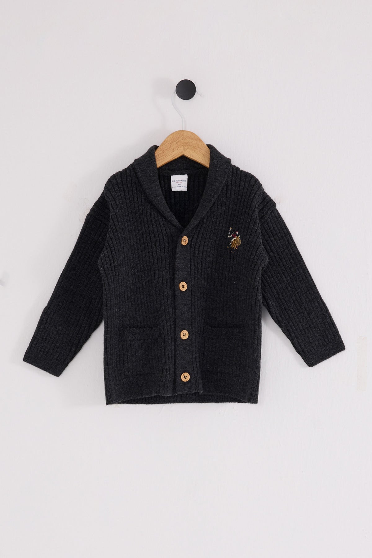 U.S. Polo Assn. ,Cardigan inchidere cu nasturi, tip crosetat