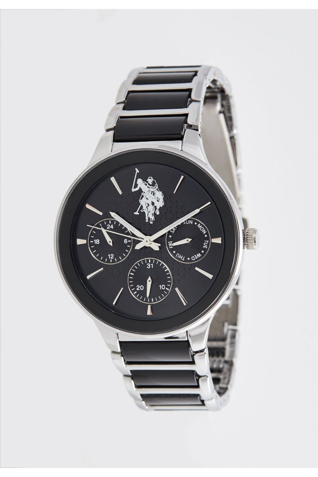 U.S. Polo Assn., Ceas de mână Quartz cu brățară din oțel inoxidabil