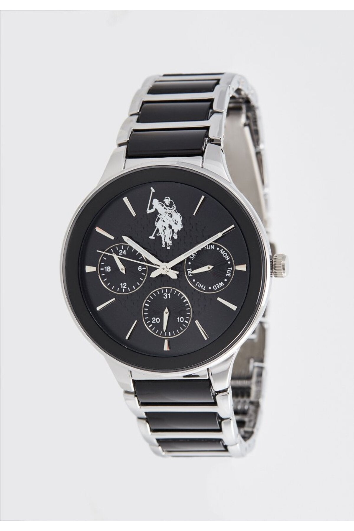 U.S. Polo Assn., Ceas de mână Quartz cu brățară din oțel inoxidabil