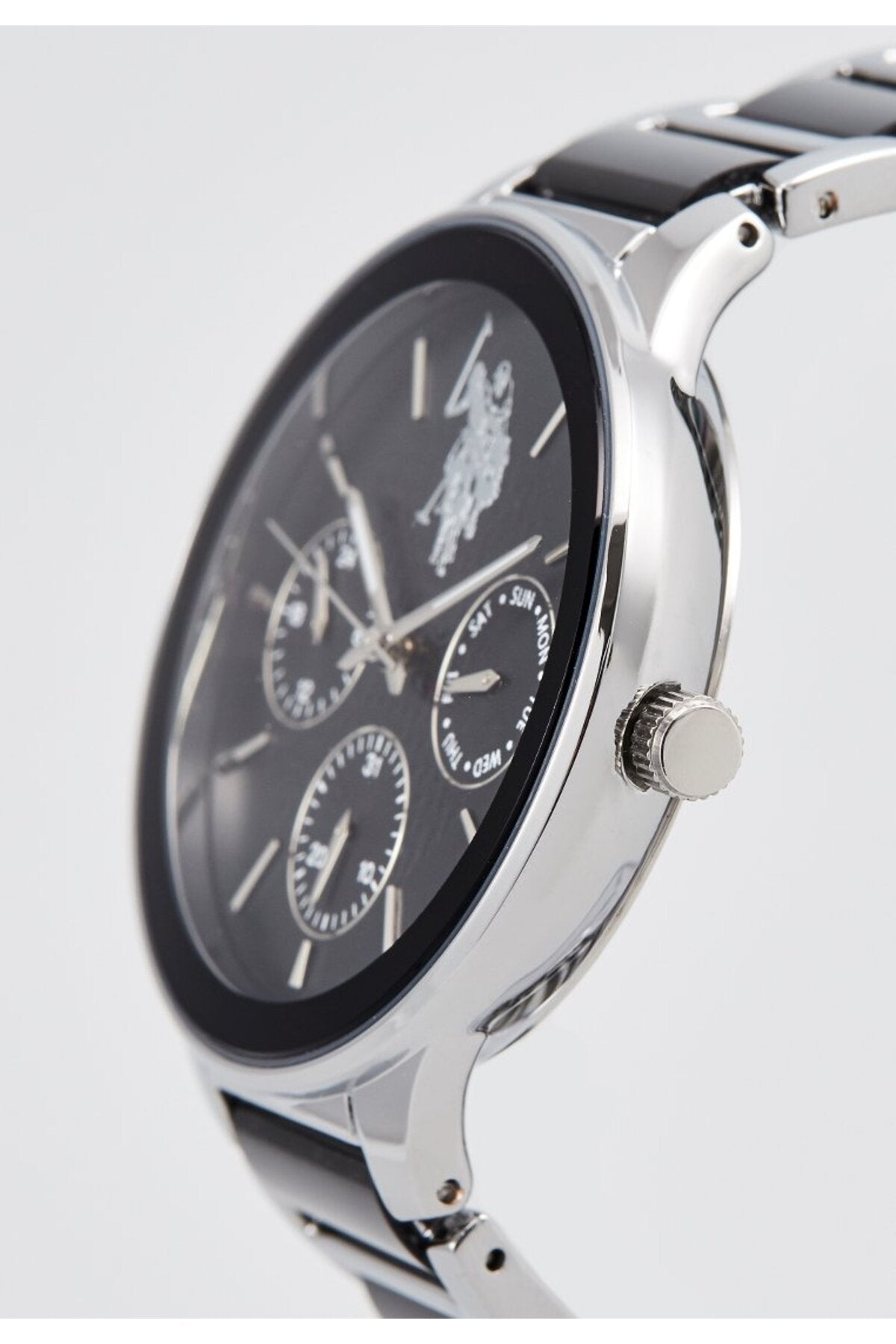 U.S. Polo Assn., Ceas de mână Quartz cu brățară din oțel inoxidabil