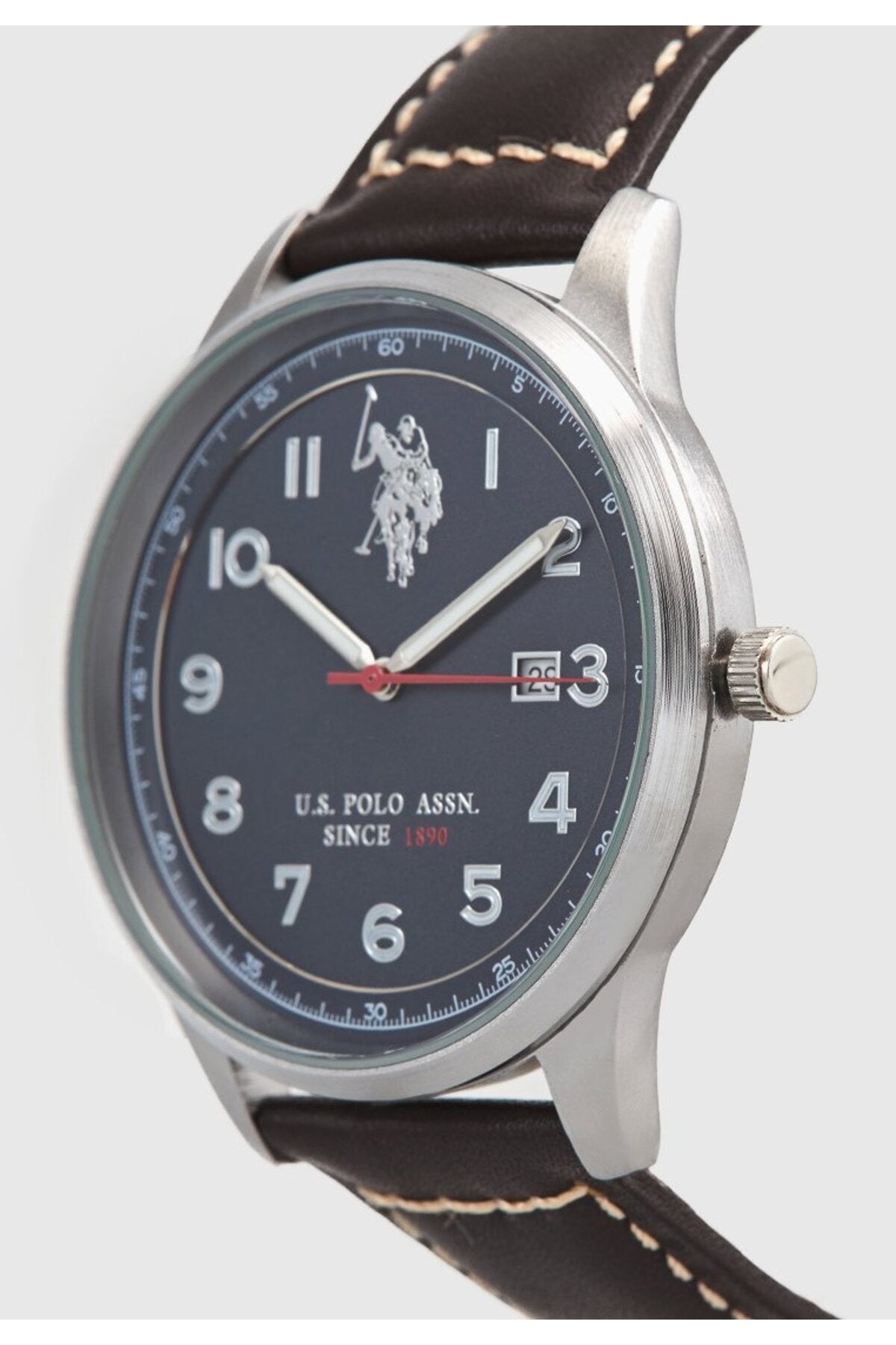 U.S. Polo Assn., Ceas de mână Quartz cu brățară din piele ecologica