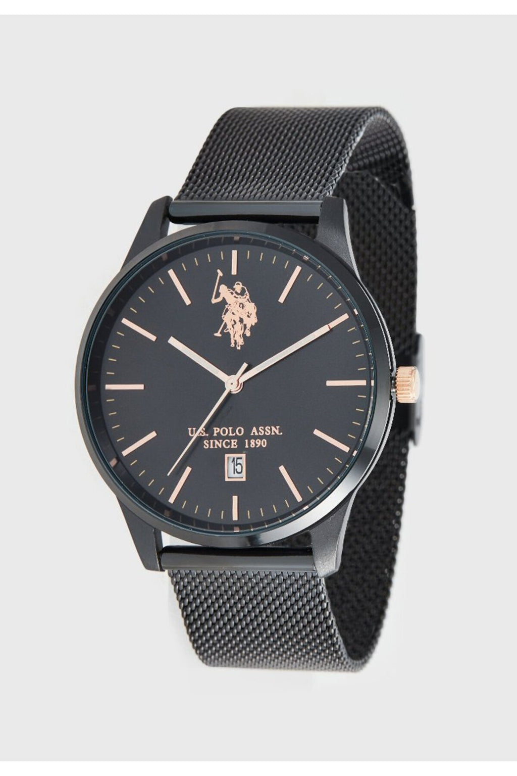 U.S. Polo Assn., Ceas de mână Quartz cu brățară din oțel inoxidabil