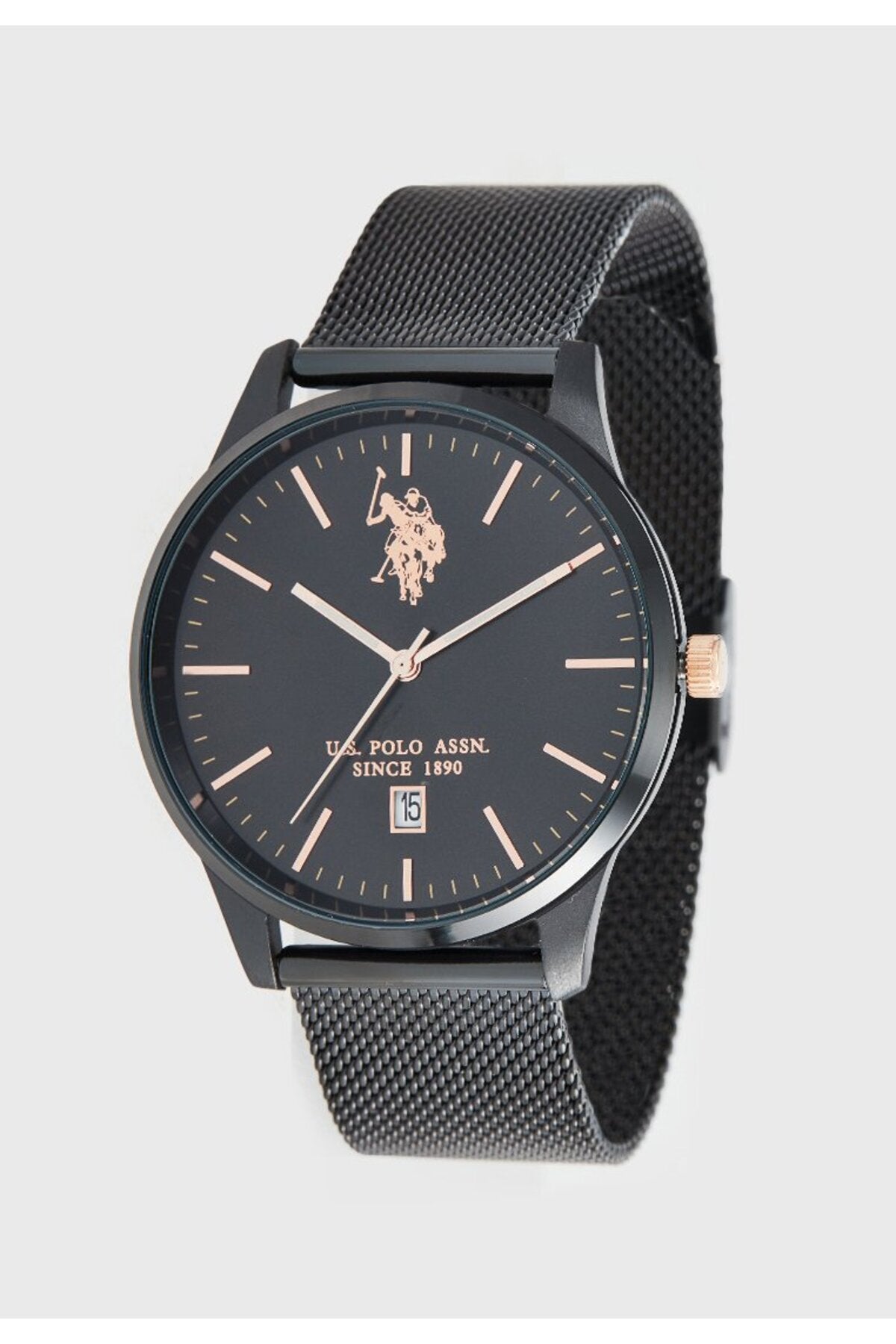 U.S. Polo Assn., Ceas de mână Quartz cu brățară din oțel inoxidabil