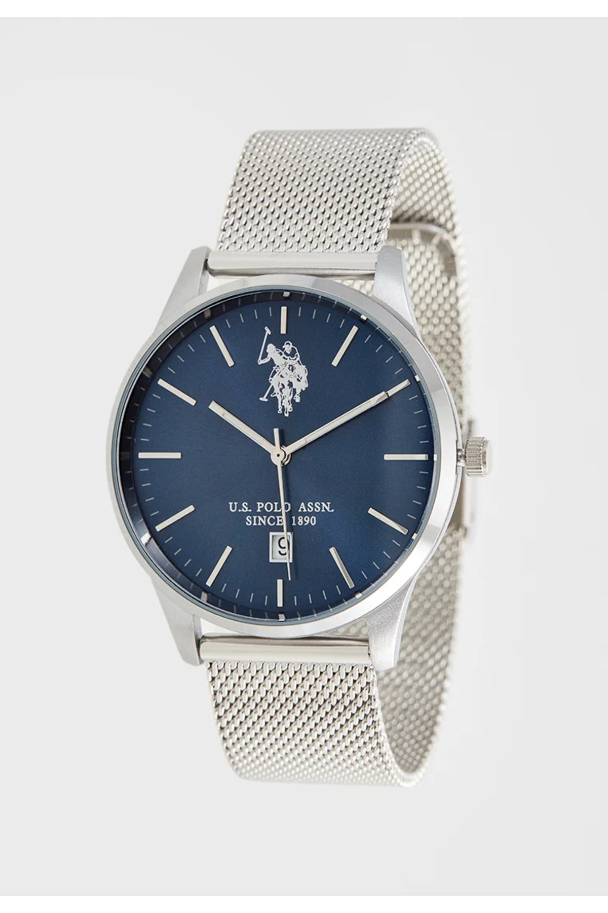 U.S. Polo Assn., Ceas de mână Quartz cu brățară din oțel inoxidabil