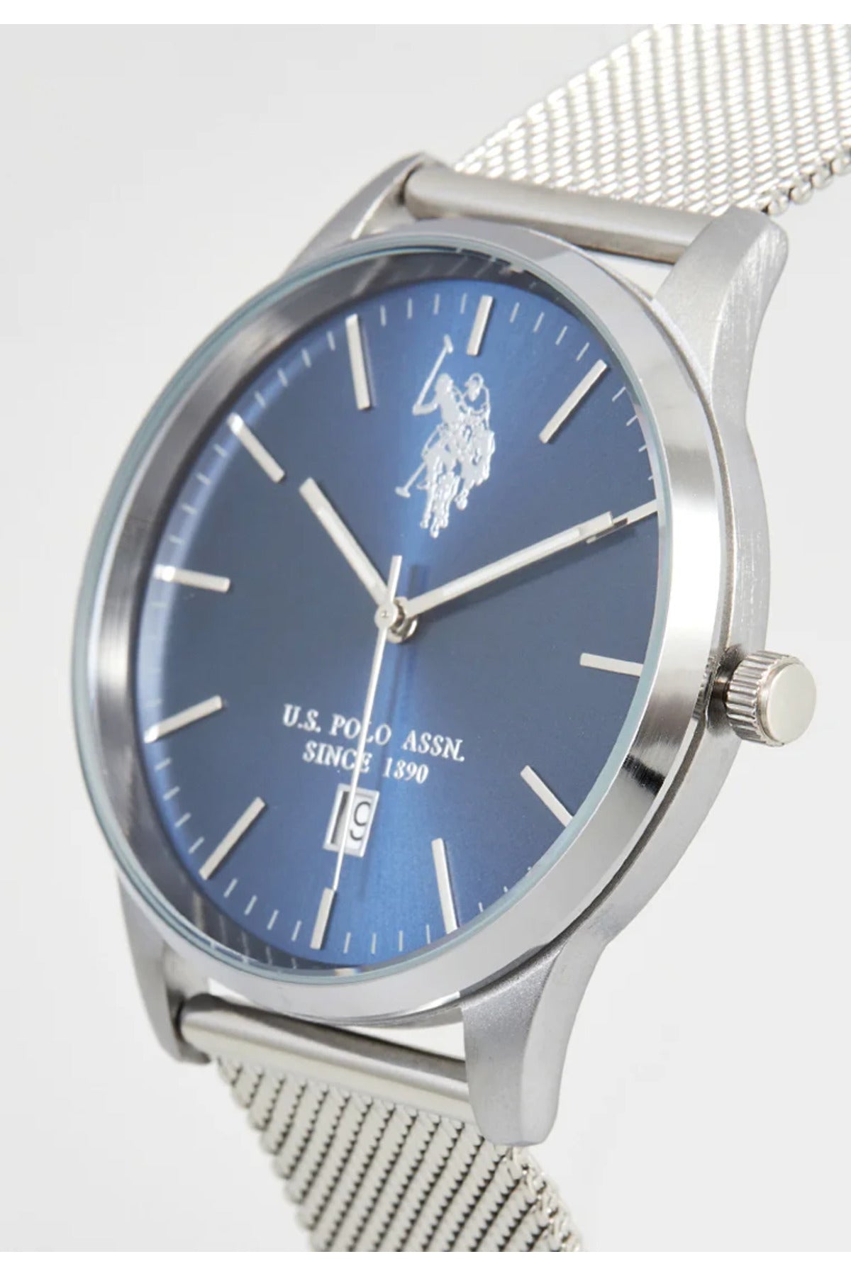 U.S. Polo Assn., Ceas de mână Quartz cu brățară din oțel inoxidabil