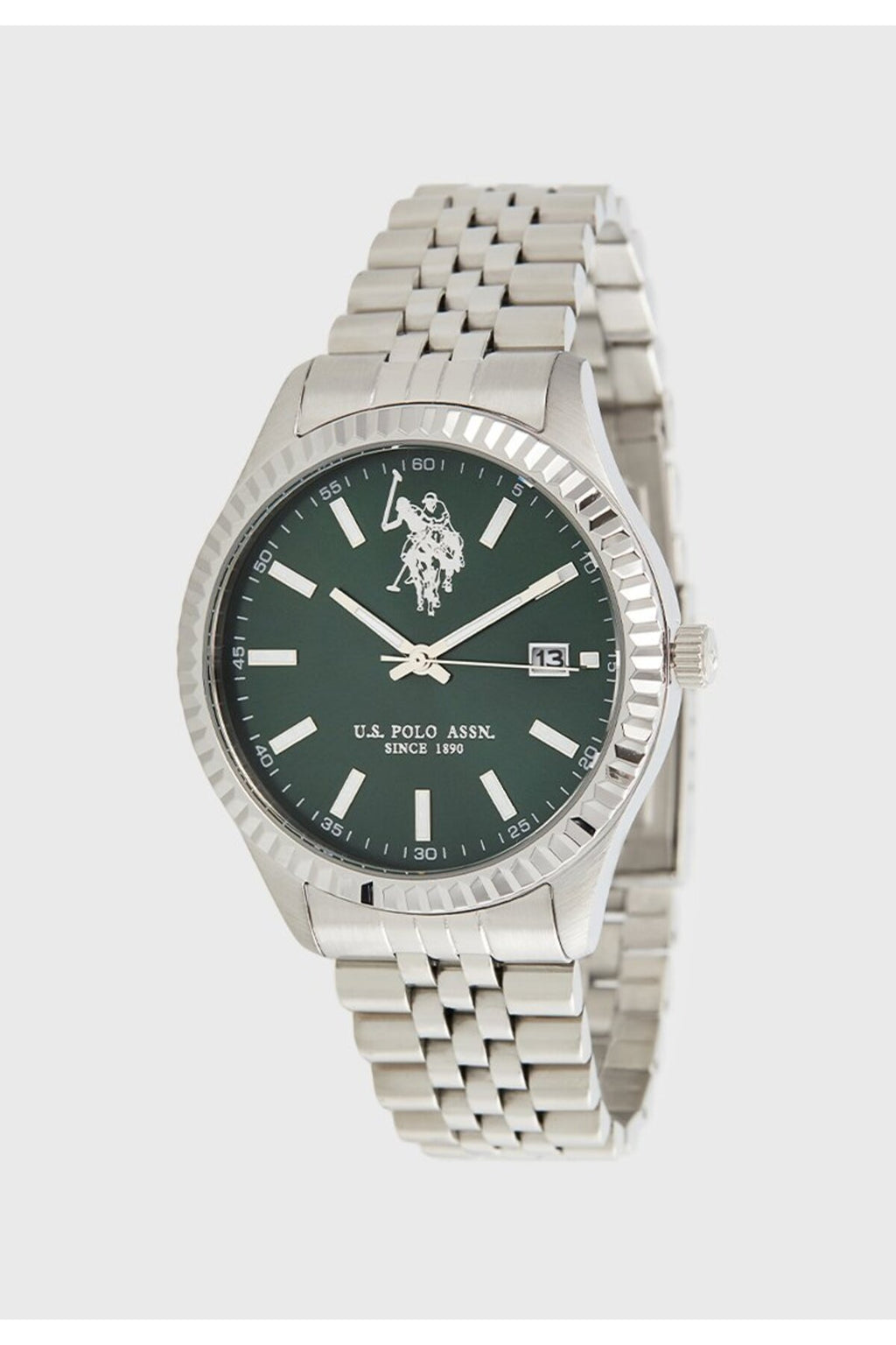 U.S. Polo Assn., Ceas de mână Quartz cu brățară din oțel inoxidabil