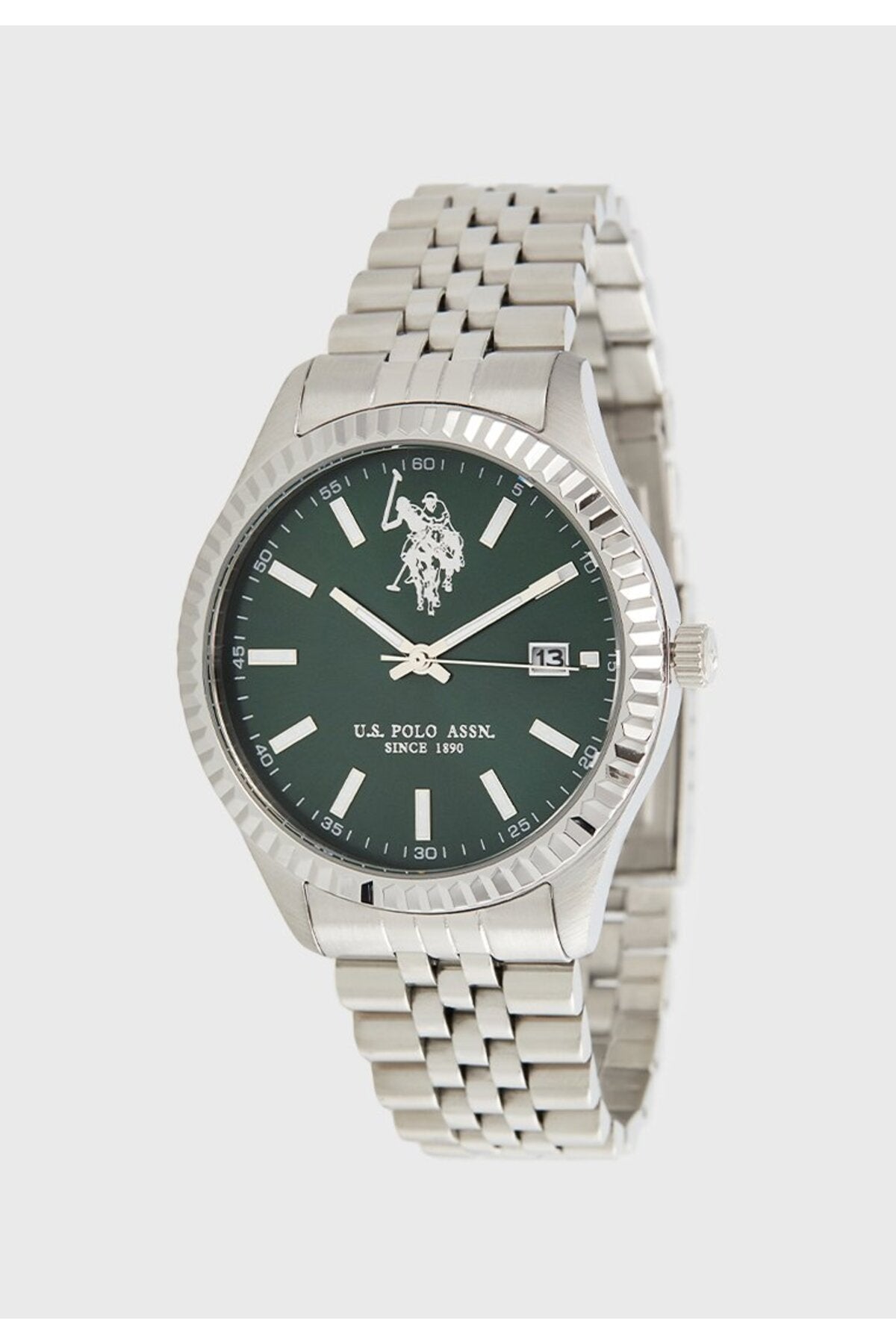 U.S. Polo Assn., Ceas de mână Quartz cu brățară din oțel inoxidabil