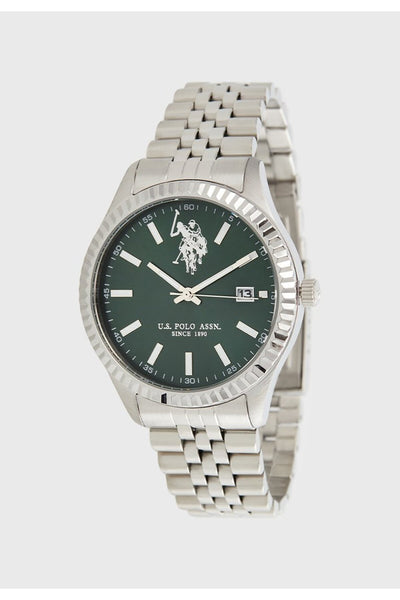U.S. Polo Assn., Ceas de mână Quartz cu brățară din oțel inoxidabil